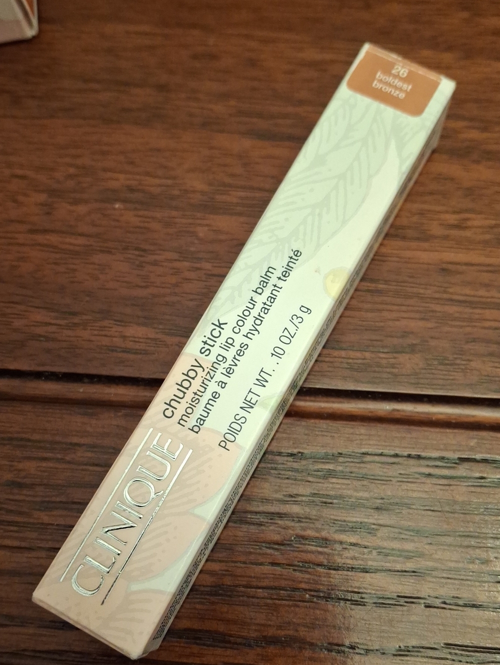 Clinique Chubby Stick Moisturizing Colour Balm 3g - 26 Boldest Bronze New Sealed